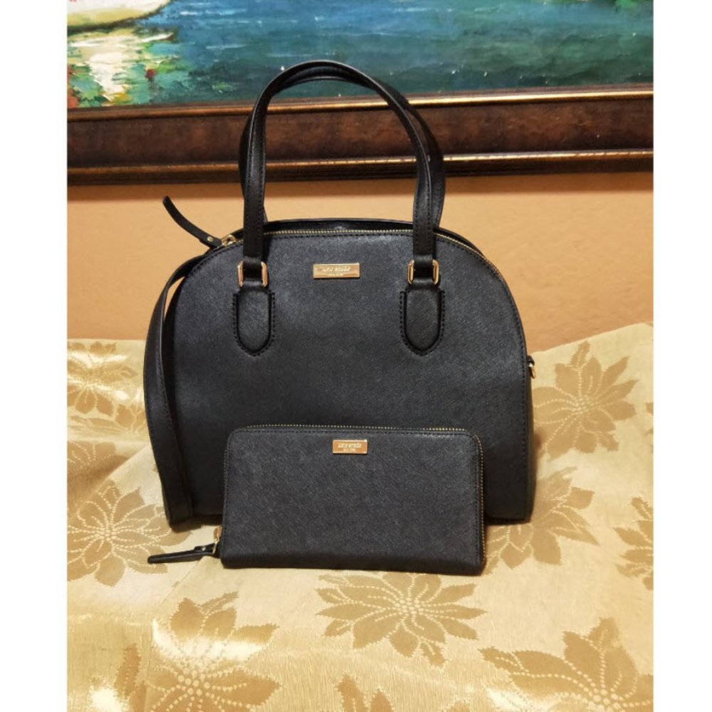 Kate Spade Reiley Large Dome Satchel + Wallet Laurel Way  shoulder bag